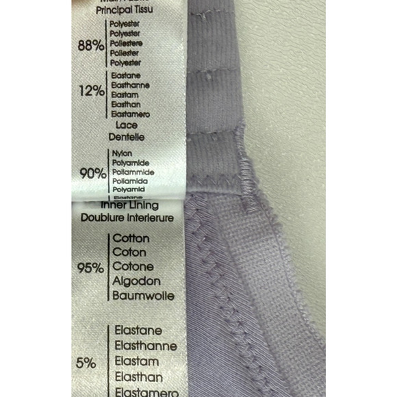 Cake Lingerie Balcony Style Flexible Wire Embroidery Purple Nursing Bra Size 30A - Picture 13 of 16